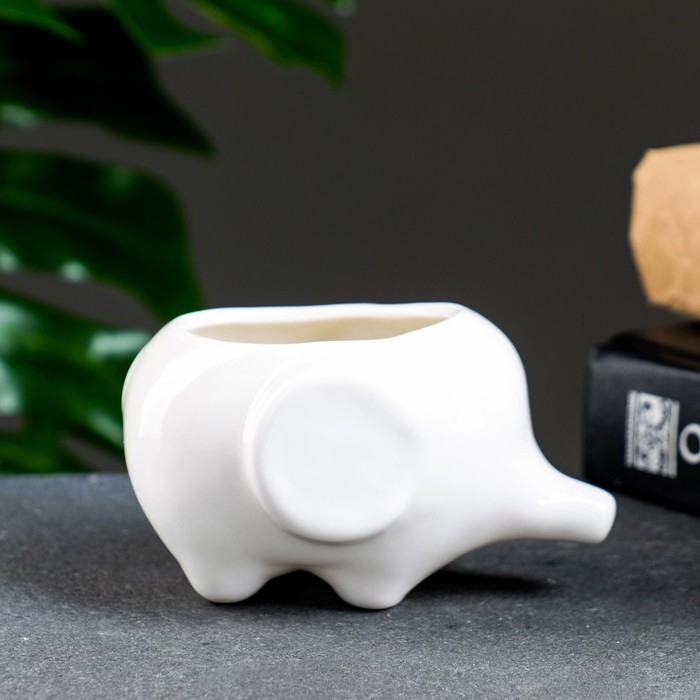 Горшок Горшок "Слоник Уайти" 10х7х6,5см