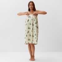 Полотенце для бани "Ёлочки" жен. парео, 80х144 см, хл., ваф. полотно Полотенце для бани "Ёлочки" жен. парео, 80х144 см, хл., ваф. полотно