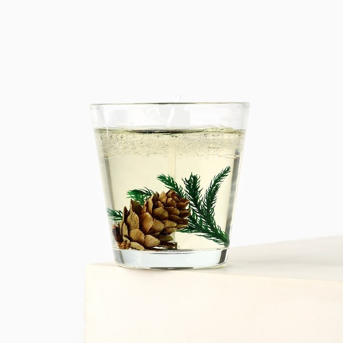 Новогодняя свеча гелевая в стакане с декором внутри «Новый год: Еловый лес» 5 х 5 х 6 см Новогодняя свеча гелевая в стакане с декором внутри «Новый год: Еловый лес» 5 х 5 х 6 см