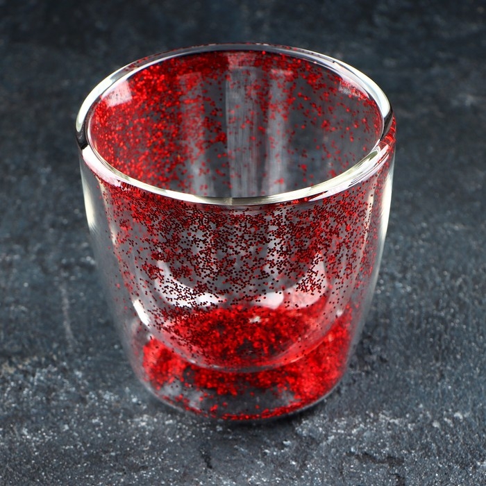 Стакан стеклянный с двойными стенками &laquo;Селебрити&raquo;, 230 мл, 8,5&times;8,5 см