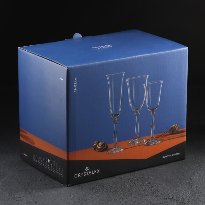 Набор бокалов для вина «Анжела», 250 мл, 6 шт Набор бокалов для вина «Анжела», 250 мл, 6 шт
