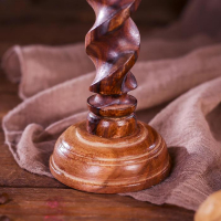 Подсвечник дерево "Резной" 8х8х18 см Подсвечник дерево "Резной" 8х8х18 см