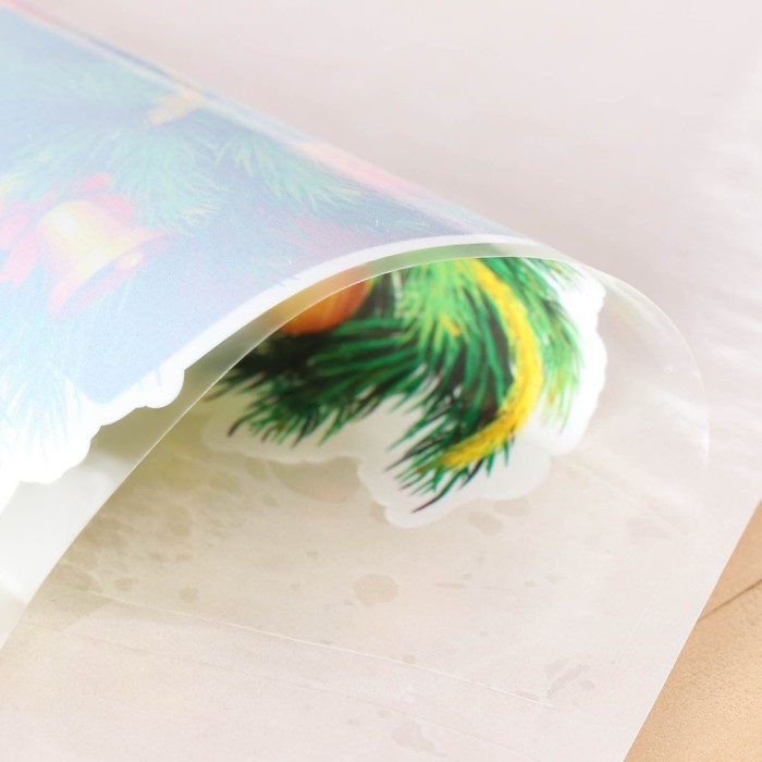 Набор наклеек на окна Набор наклеек на окна "Новогодний" 6 наклеек новогодних в наборе, 10 х 17,5 см