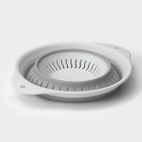 Дуршлаг складной &laquo;Флекс&raquo;, 2,2 л, 29,5&times;24&times;10,5 см, цвет смоки