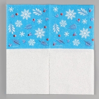 Новогодние салфетки бумажные &laquo;С Новым годом&raquo;, однослойные, 24х24 см, 20 шт.