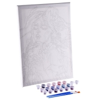 Картина по номерам на холсте с подрамником «Готическая девушка», 40 х 30 см Картина по номерам на холсте с подрамником «Готическая девушка», 40 х 30 см