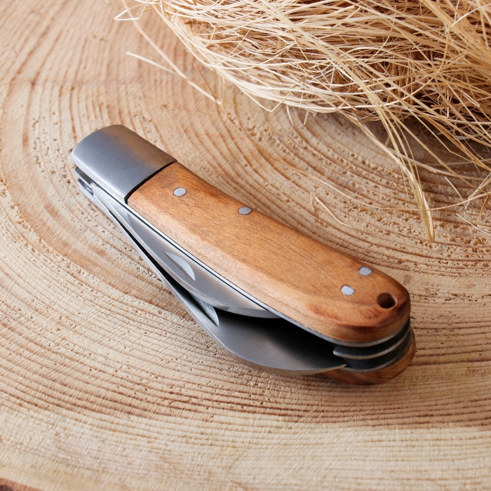 Нож складной 2в1 Нож складной 2в1 "Тернит" 16,8см, клинок 75мм/2,5мм, с открывашкой