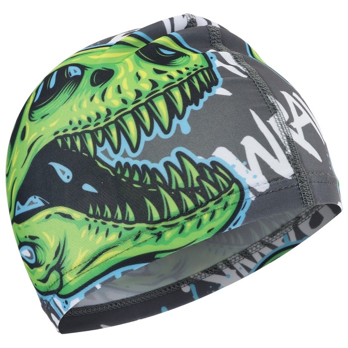 Шапочка для плавания детская ONLYTOP &laquo;Череп&raquo;, тканевая, обхват 46-52 см