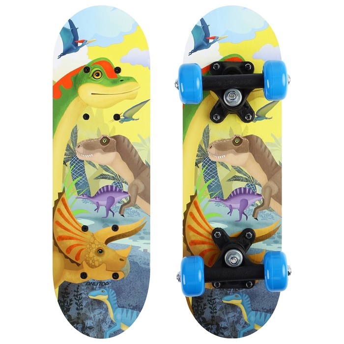 Скейтборд детский ONLITOP, 44х14 см, колёса PVC 50 мм, пластиковая рама Скейтборд детский ONLITOP, 44х14 см, колёса PVC 50 мм, пластиковая рама