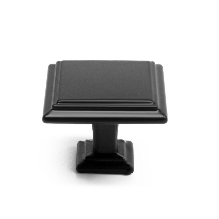 Ручка кнопка ТУНДРА РК119BL, черная Ручка кнопка ТУНДРА РК119BL, черная