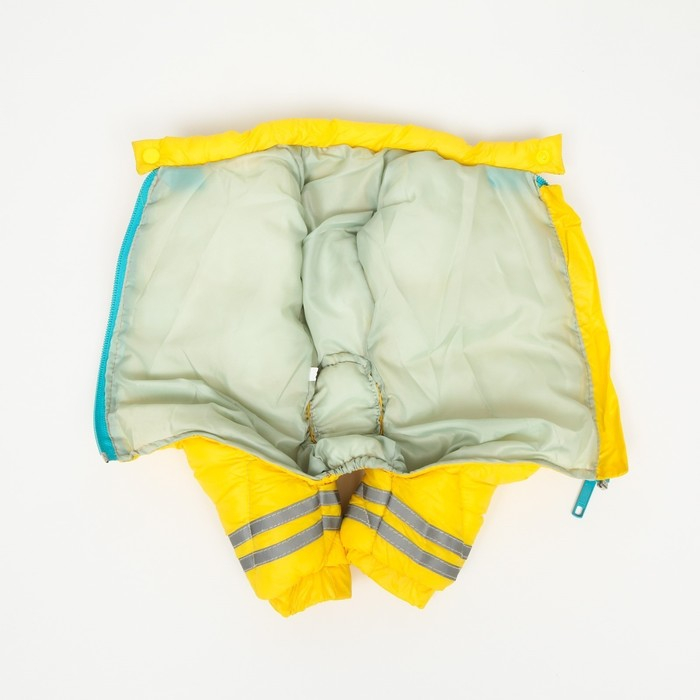 Комбинезон для собак Комбинезон для собак "Горошек", размер 18 (ДС 31, ОГ 46, ОШ 38 см), жёлтый