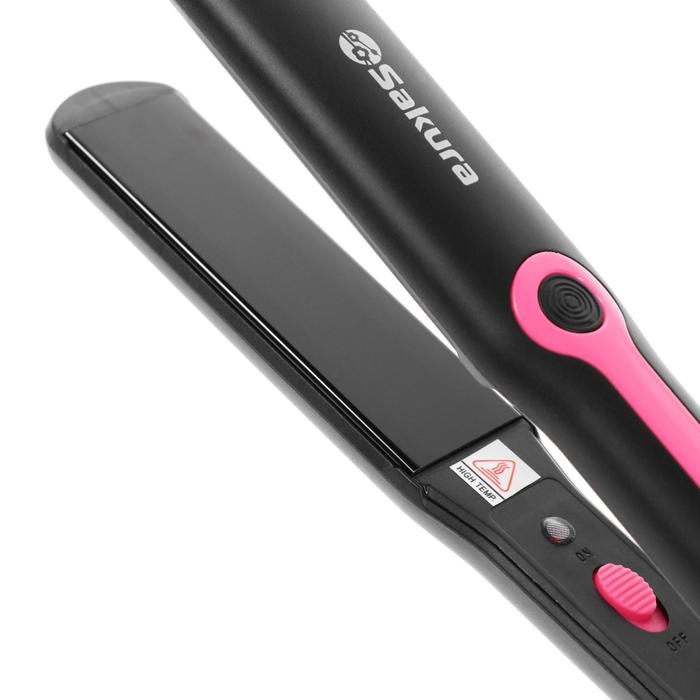 Выпрямитель Sakura SA-4516P, 35 Вт, тефлоновое покрытие, 90х27 мм, 200ºС, розовый Выпрямитель Sakura SA-4516P, 35 Вт, тефлоновое покрытие, 90х27 мм, 200ºС, розовый