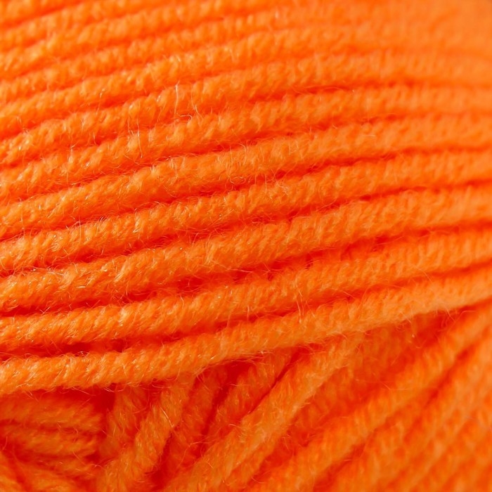 Пряжа "Детская забава" 20% микрофибра, 80% акрил 140м/50гр (035 оранж)