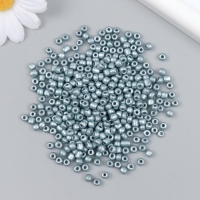 Бисер стекло 6/0 "Серо-бирюзовый" металлик 450 гр Бисер стекло 6/0 "Серо-бирюзовый" металлик 450 гр
