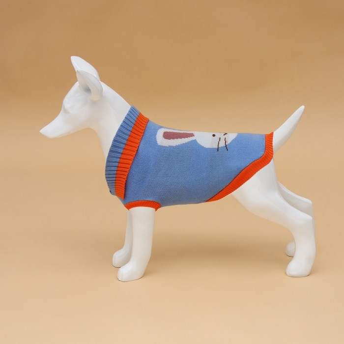 Свитер "Зайка", S (ДС 23, ОШ 23, ОГ 26-45 см