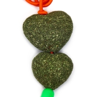 Игрушка - дразнилка для кошек из кошачьей мяты "Сердца", с кольцом на палец, 20 см Игрушка - дразнилка для кошек из кошачьей мяты "Сердца", с кольцом на палец, 20 см