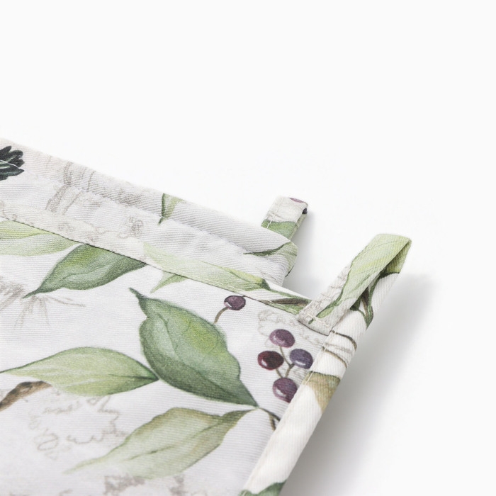 Набор Варежка-прихватка, прихватка Этель "Готовь с душой"  100% х/л, репс 220 г/м2