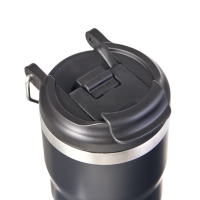 Термокружка, 600 мл, Путешествие, сохраняет тепло до 12 ч, 20.7 х 7.5 см, черная Термокружка, 600 мл, Путешествие, сохраняет тепло до 12 ч, 20.7 х 7.5 см, черная