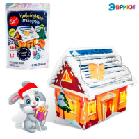 3D-конструктор и удивительный опыт &laquo;Новогодние истории&raquo;, 12 деталей, 3 опыта