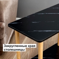 Столик журнальный, дерево, 60х30х53 см, чёрный Столик журнальный, дерево, 60х30х53 см, чёрный