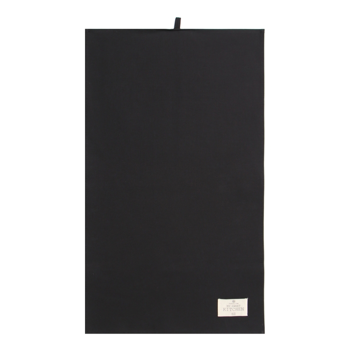 Полотенце Этель Kitchen 40х70 см, цв.черный, 100% хл, саржа 220 г/м2 Полотенце Этель Kitchen 40х70 см, цв.черный, 100% хл, саржа 220 г/м2