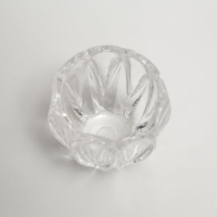 Подсвечник стекло на 1 свечу "Бутон тюльпана" прозрачный 6х7,3х7,3 см