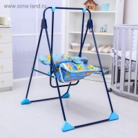 Качели детские напольные &laquo;Ветерок-Люкс&raquo;, синий рисунок МИКС