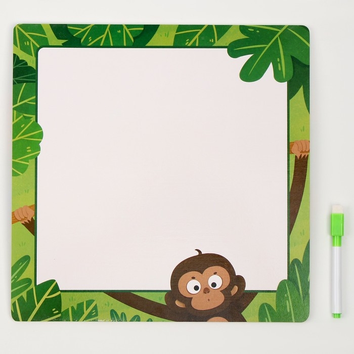 Доска магнитно-маркерная + пазлы &laquo;Дракончики&raquo;, 30 &times; 30 &times; 0,5 см