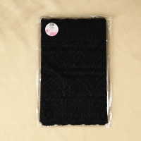 Кружевная эластичная ткань, 220 мм × 2,7 ± 0,5 м, цвет чёрный Кружевная эластичная ткань, 220 мм × 2,7 ± 0,5 м, цвет чёрный