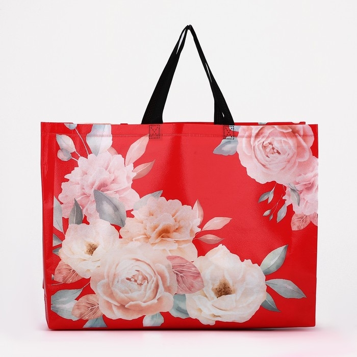 Сумка хозяйственная без застёжки, цвет красный Сумка хозяйственная без застёжки, цвет красный