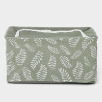 Кофр для хранения вещей Доляна Leaves, 39&times;29&times;20 см, 24 литра, цвет зелёный