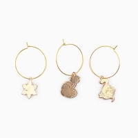 Подвески на ножки бокала новогодние «Волшебного праздника» на Новый год, 3 шт,, диам, 3 см Подвески на ножки бокала новогодние «Волшебного праздника» на Новый год, 3 шт,, диам, 3 см