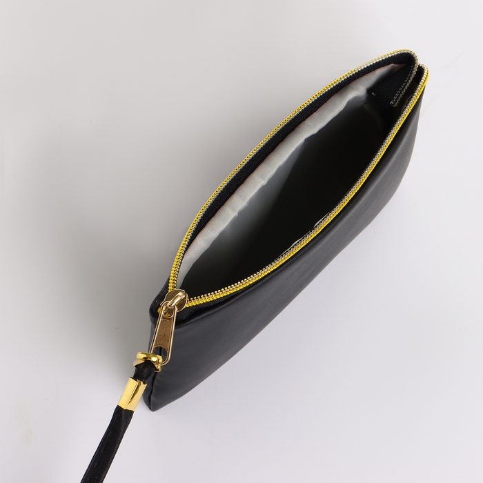 Кошелёк женский на молнии, цвет чёрный Кошелёк женский на молнии, цвет чёрный