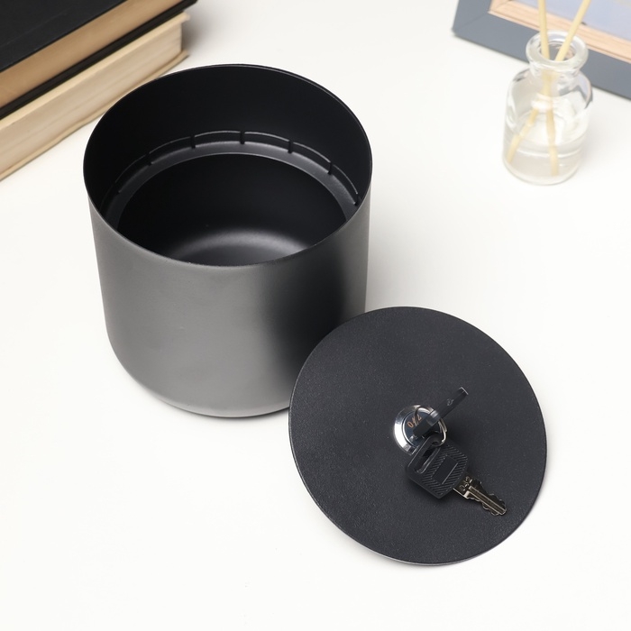 Сейф потайной, цветочный горшок, чёрный Сейф потайной, цветочный горшок, чёрный