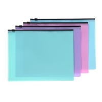 Набор папок-конвертов на ZIP-молнии A5, 150 мкм, Calligrata Pastel, полупрозрачные, 4 штуки, МИКС Набор папок-конвертов на ZIP-молнии A5, 150 мкм, Calligrata Pastel, полупрозрачные, 4 штуки, МИКС