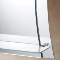 Зеркало &laquo;Лотос&raquo;, настенное, с полочкой, 48&times;55 см