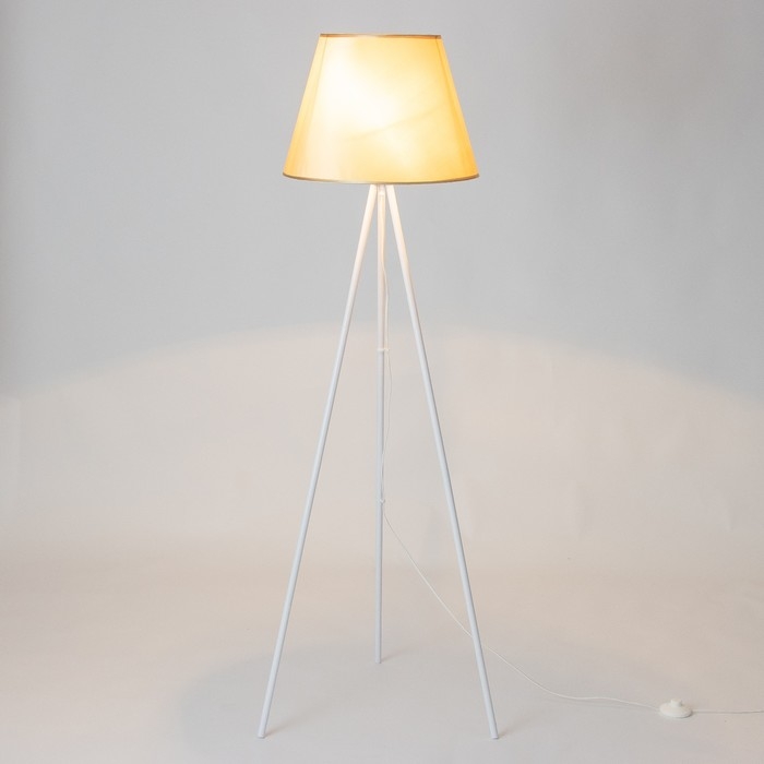 Торшер "Лаут" 1х15Вт Е27  белый, шампань