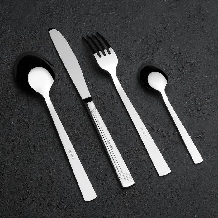 Набор столовый «Аппетит», 24 предмета, толщина 2 мм, декоративная коробка Набор столовый «Аппетит», 24 предмета, толщина 2 мм, декоративная коробка