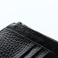 Визитница кожаная, TEXTURA, 8 карт, цвет чёрный