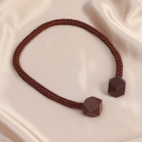 Подхват для штор &laquo;Камушки&raquo;, d = 3 &times; 51 см, цвет тёмно-коричневый