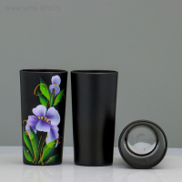 Набор для сока с подносом "Ирис" художественная роспись, 6 стаканов 1250/200 мл Набор для сока с подносом "Ирис" художественная роспись, 6 стаканов 1250/200 мл