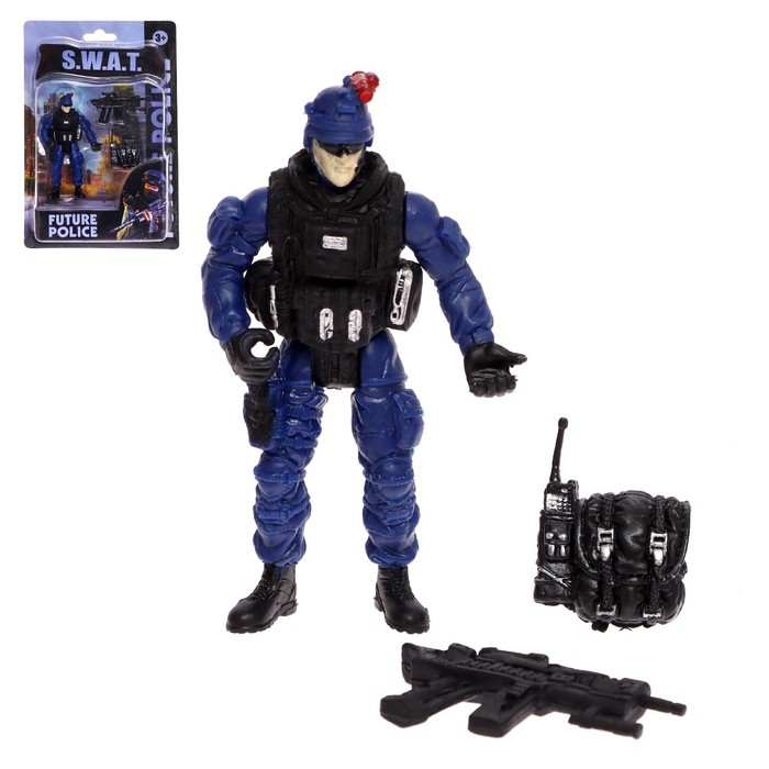 Фигурка героя &laquo;Полиция&raquo;, с аксессуарами, 10х5 см, МИКС