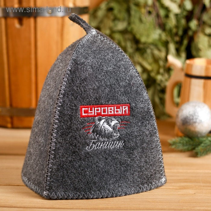 Подарочный набор "100% банщику": шапка, коврик, 2 масла, мыло