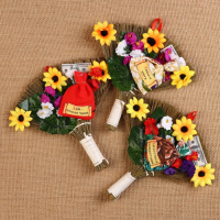 Оберег «Веник», маленький, вертикальный, микс Оберег «Веник», маленький, вертикальный, микс