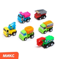 Набор инерционных машин &laquo;Стройка&raquo; в сумке, 6 штук, МИКС