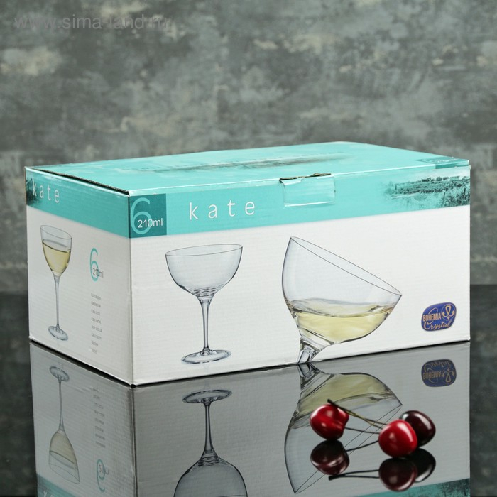 Набор бокалов для коктейля «Кейт», 220 мл, 6 шт Набор бокалов для коктейля «Кейт», 220 мл, 6 шт