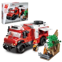 Конструктор Огнеборцы &laquo;Пожар в парке&raquo;, 656 деталей