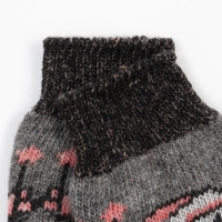 Носки мужские шерстяные &laquo;Дед мороз&raquo;, цвет серый, размер 27