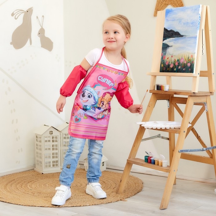 Фартук с нарукавниками детский PAW PATROL «Скай и Эверест», 49х39 см Фартук с нарукавниками детский PAW PATROL «Скай и Эверест», 49х39 см