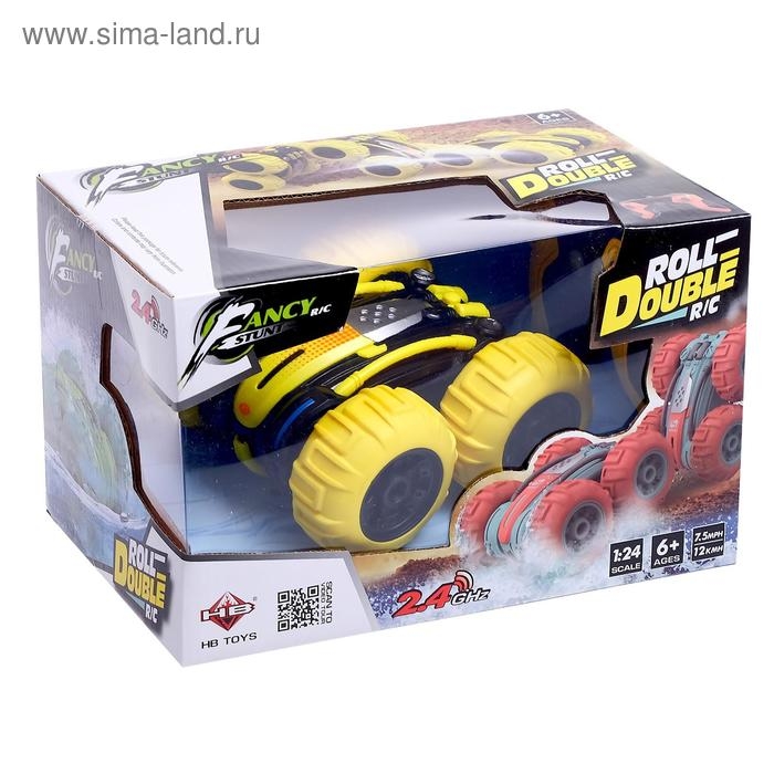 Перевёртыш радиоуправляемый &laquo;Торнадо&raquo;, работает от аккумулятора, цвет жёлтый